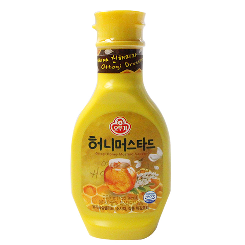 韓國(guó)進(jìn)口不倒翁蜂蜜芥末醬265g
